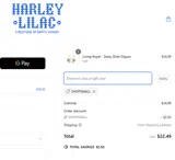 Harley Lilac coupon verification screenshot