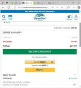 special20 coupon verification screenshot