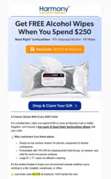 ALC70 coupon verification screenshot