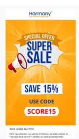 score15 coupon verification screenshot