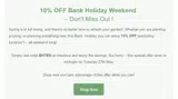 Harrod Horticultural coupon verification screenshot