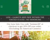 Harvest Guard Reusable Canning Lids coupon verification screenshot