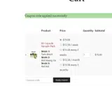 Harvest Kratom coupon verification screenshot