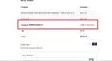 Harvest Kratom coupon verification screenshot