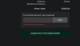 LIMITED15% coupon verification screenshot