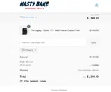 Hasty Bake coupon verification screenshot
