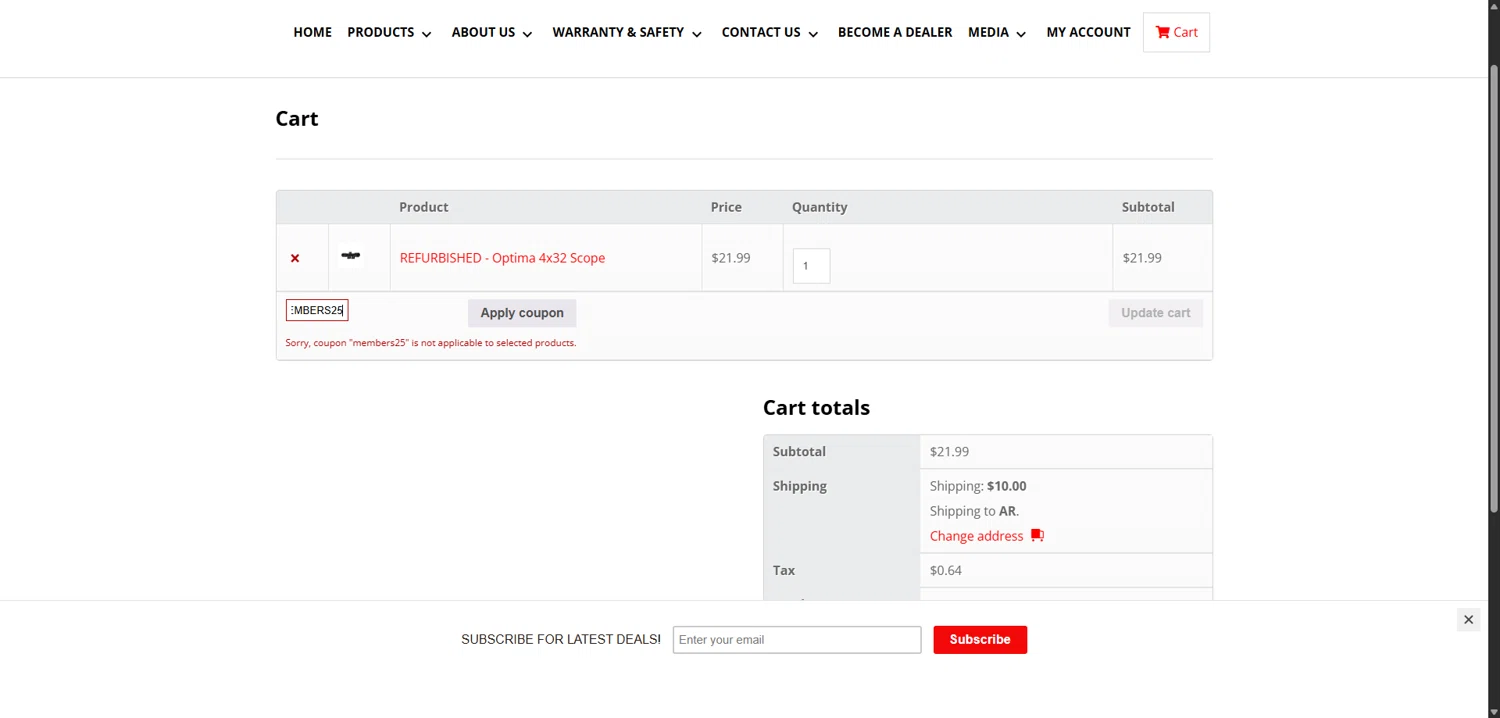 HatsanUSA coupon code screenshot showing code MEMBERS25 applied at HatsanUSA checkout page. Uploaded by SimplyCodes community member TokenNavigator3088 on Dec 28, 2025