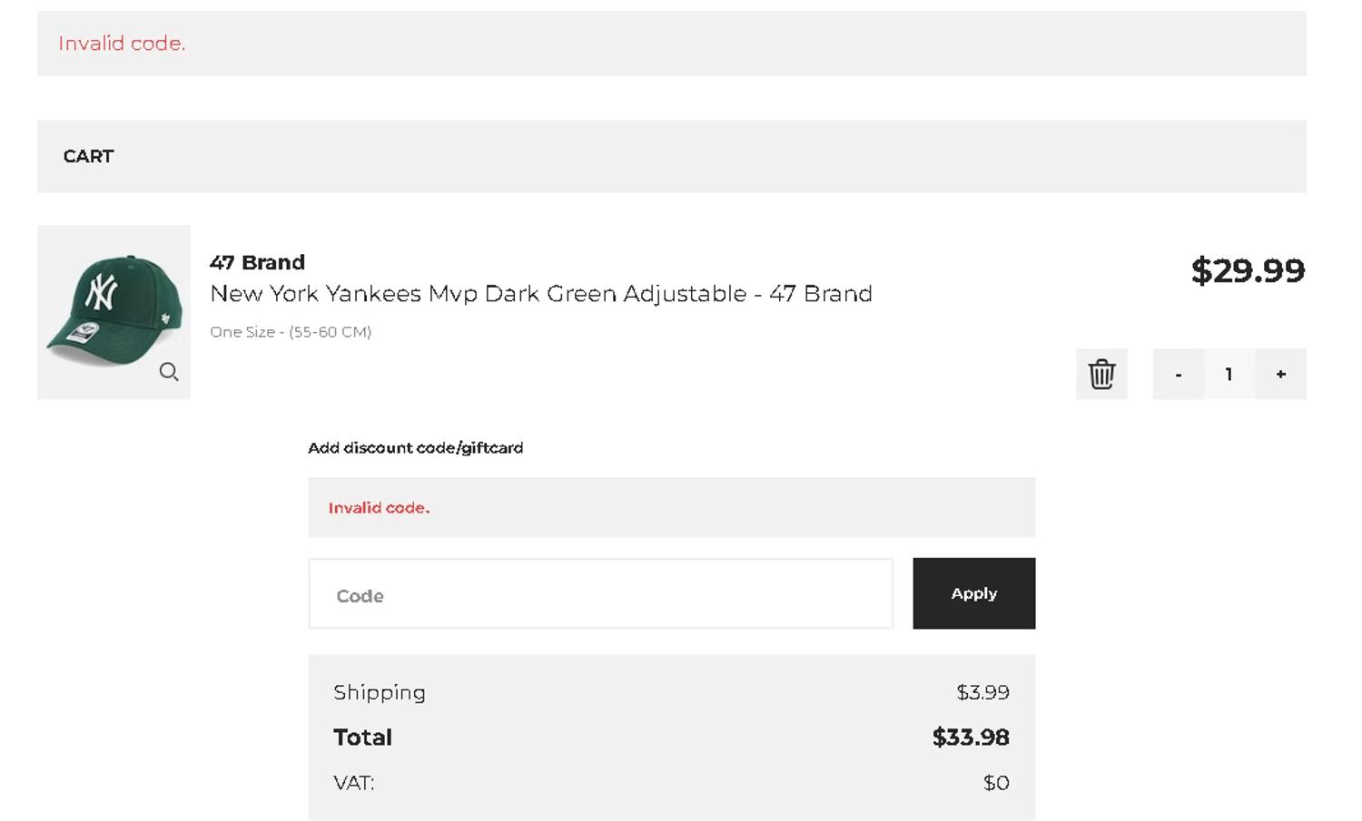 Hat Store World promo code screenshot showing code NEXTHAT applied at Hat Store World checkout page. Uploaded by SimplyCodes community member ThriftyWarden2534 on Mar 13, 2025