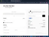 Hauser Stores coupon verification screenshot