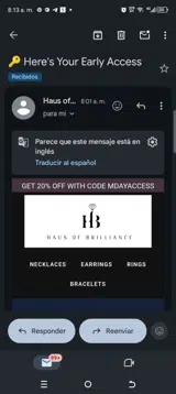 MDAYACCESS coupon verification screenshot