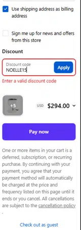 Hauter Water coupon verification screenshot