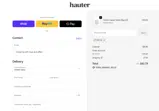 Hauter Water coupon verification screenshot