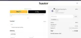 Hauter Water coupon verification screenshot