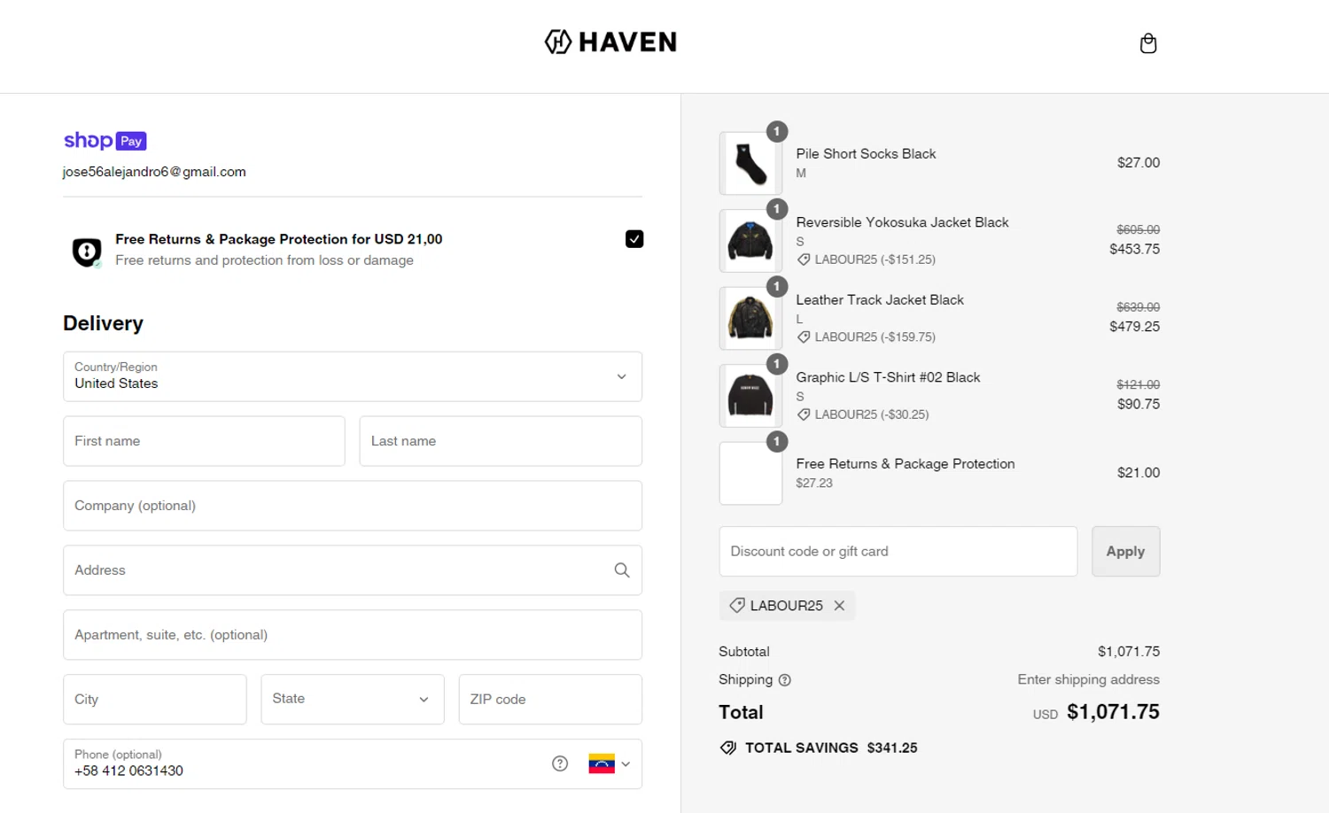 Haven Shop Promo Codes - up to 30% Off | November 2024