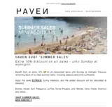 Haven Surf coupon verification screenshot