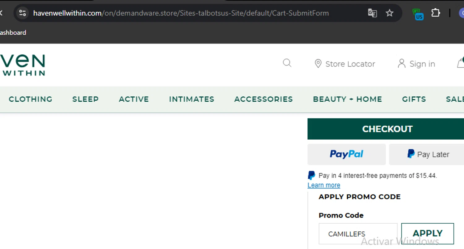 how to use Haven Well Within coupons