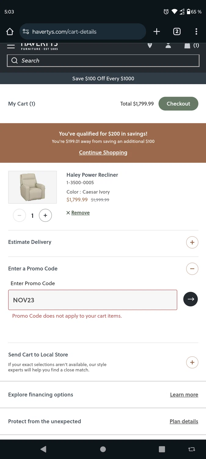 Havertys Promo Codes 100 Off Coupons in August 2024 SimplyCodes