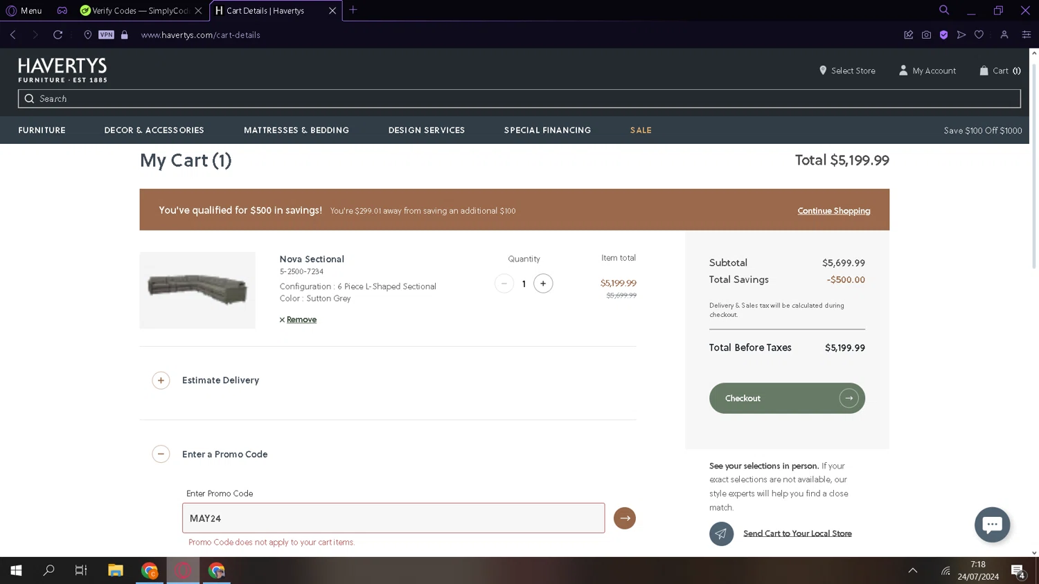 Havertys Promo Codes 100 Off Coupons in August 2024 SimplyCodes