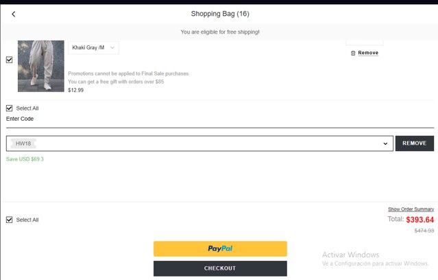 Hawalili checkout page showing Hawalili coupon code box | Screenshot taken by SimplyCodes community member on Aug 28, 2025