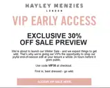 VIP30 coupon verification screenshot