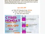 BFCM coupon verification screenshot
