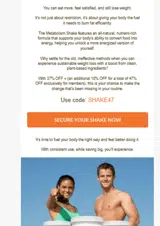 SHAKE47 coupon verification screenshot
