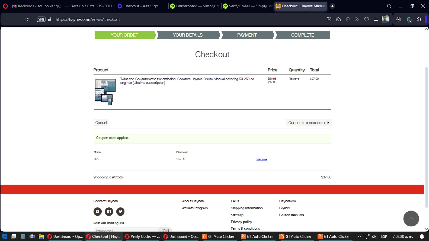Haynes Coupon Codes - 5% Off | October 2024