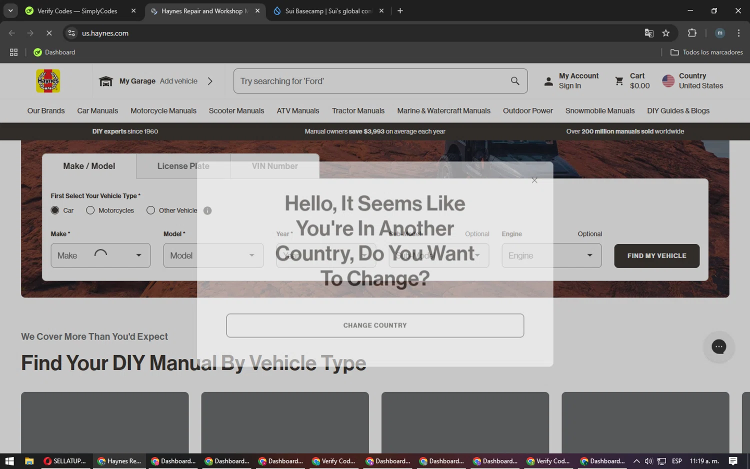 Haynes coupon code screenshot showing code marsave applied at Haynes checkout page. Uploaded by SimplyCodes community member CoinHunter3841 on Mar 31, 2025