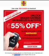 MAYSAVER coupon verification screenshot
