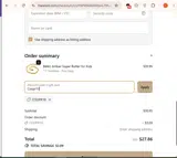 Coupr10 coupon verification screenshot