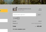 Hazel Candle Co. coupon verification screenshot