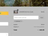 Hazel Candle Co. coupon verification screenshot