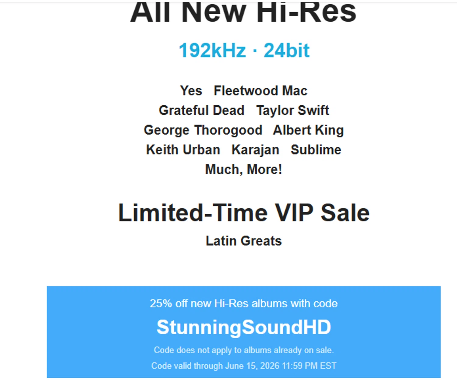 HDtracks promo code screenshot showing code StunningSoundHD applied at HDtracks checkout page. Uploaded by SimplyCodes community member valeriaantonieta on Jun 12, 2026