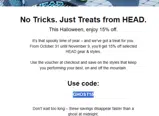 GHOST15 coupon verification screenshot