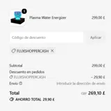 Healflux coupon verification screenshot
