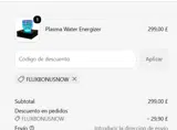 Healflux coupon verification screenshot