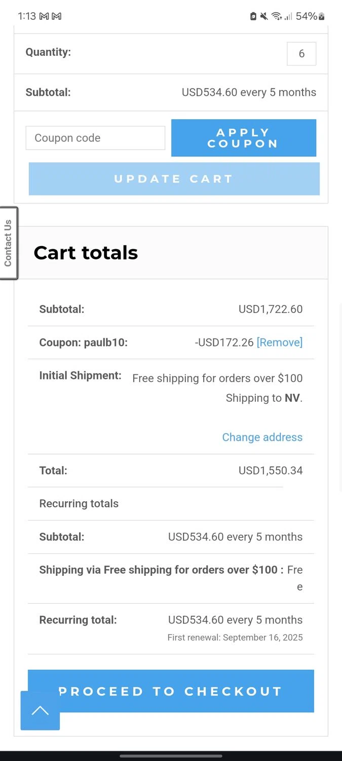 Health Evolution checkout page showing Health Evolution promo code box | Screenshot taken by SimplyCodes community member on Apr 17, 2025