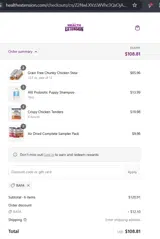 RAFA coupon verification screenshot