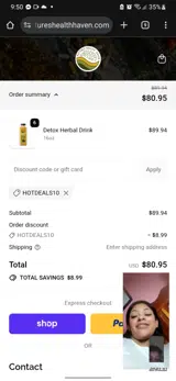 HOTDEALS10 coupon verification screenshot