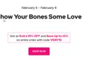 Healthy Bones Co. coupon verification screenshot