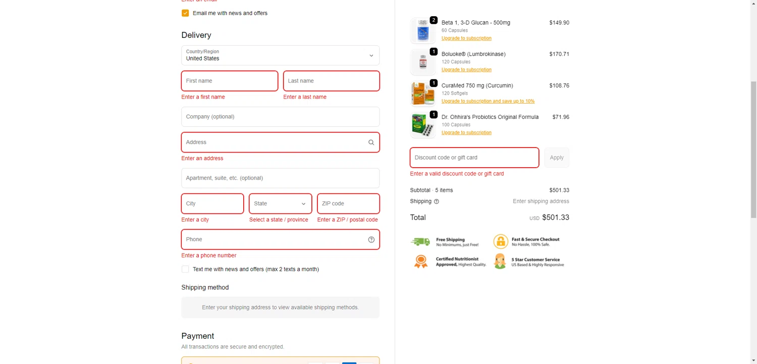 Healthy Habits Living promo code screenshot showing code NEWYR26 applied at Healthy Habits Living checkout page. Uploaded by SimplyCodes community member NobleMaestro6498 on Jan 5, 2026