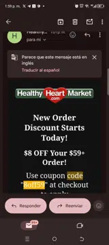 8off59 coupon verification screenshot