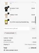 Healthy Rican coupon verification screenshot