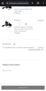 Healthy Rips coupon verification screenshot