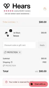 PROTECTED6 coupon verification screenshot