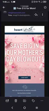 mom coupon verification screenshot