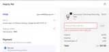 Hearty Pet coupon verification screenshot