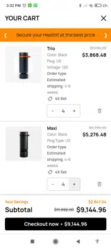 Heatbit coupon verification screenshot
