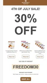 FREEDOM30 coupon verification screenshot