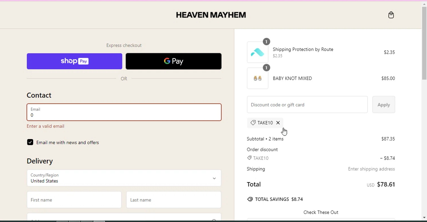 Heaven Mayhem Discount Codes - 22% Off | October 2024